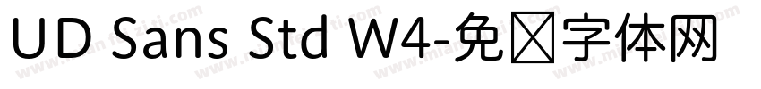 UD Sans Std W4字体转换